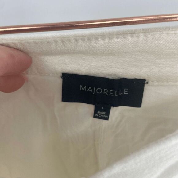 Revolve Majorelle Brexley Womens White Preowned Cropped Trouser Pant Small - Picture 6 of 7